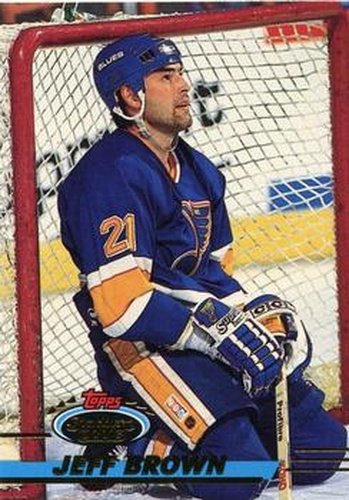 #188 Jeff Brown - St. Louis Blues - 1993-94 Stadium Club Hockey