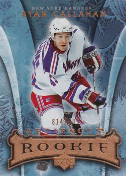 #188 Ryan Callahan - New York Rangers - 2007-08 Upper Deck Artifacts Hockey