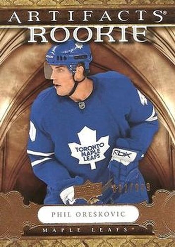 #188 Phil Oreskovic - Toronto Maple Leafs - 2009-10 Upper Deck Artifacts Hockey