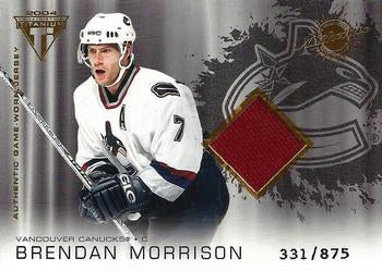 #188 Brendan Morrison - Vancouver Canucks - 2003-04 Pacific Private Stock Titanium Hockey