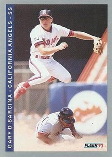 #188 Gary DiSarcina - California Angels - 1993 Fleer Baseball