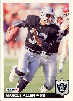 #188 Marcus Allen - Los Angeles Raiders - 1992 Fleer Football