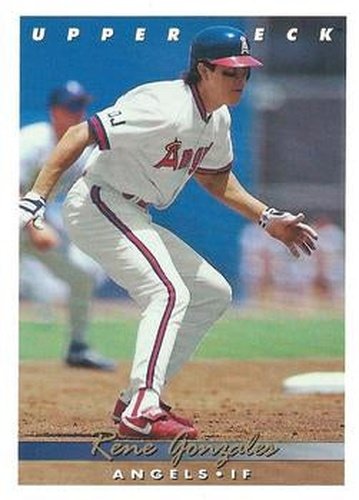 #188 Rene Gonzales - California Angels - 1993 Upper Deck Baseball