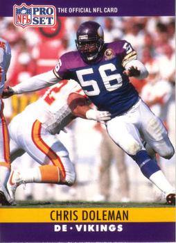 #188 Chris Doleman - Minnesota Vikings - 1990 Pro Set Football