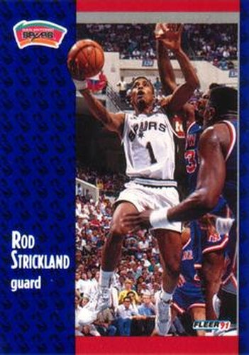 #188 Rod Strickland - San Antonio Spurs - 1991-92 Fleer Basketball