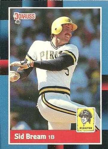 #188 Sid Bream - Pittsburgh Pirates - 1988 Donruss Baseball