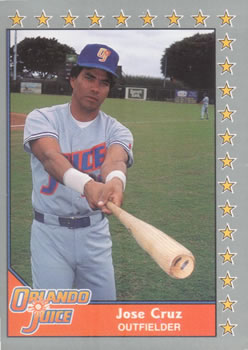#188 Jose Cruz - Orlando Juice - 1990 Pacific Senior League Baseball