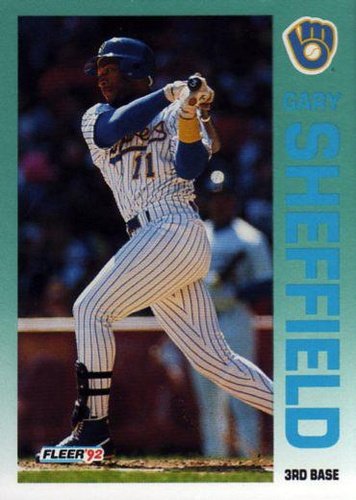 #188 Gary Sheffield - Milwaukee Brewers - 1992 Fleer Baseball