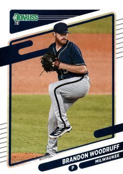 #188 Brandon Woodruff - Milwaukee Brewers - 2021 Donruss Baseball