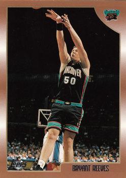 #188 Bryant Reeves - Vancouver Grizzlies - 1998-99 Topps Basketball