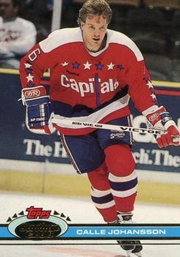 #188 Calle Johansson - Washington Capitals - 1991-92 Stadium Club Hockey