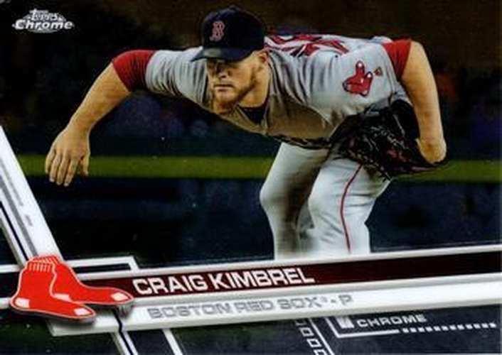 #188 Craig Kimbrel - Boston Red Sox - 2017 Topps Chrome Baseball