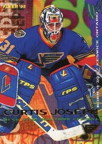 #188 Curtis Joseph - St. Louis Blues - 1994-95 Fleer Hockey