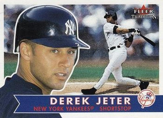 #188 Derek Jeter - New York Yankees - 2001 Fleer Tradition Baseball