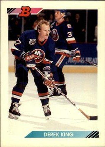 #188 Derek King - New York Islanders - 1992-93 Bowman Hockey