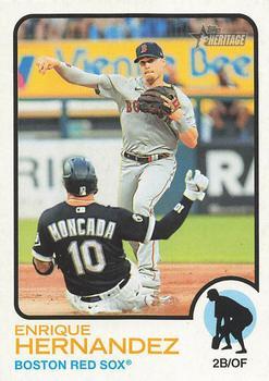 #188 Enrique Hernandez - Boston Red Sox - 2022 Topps Heritage Baseball