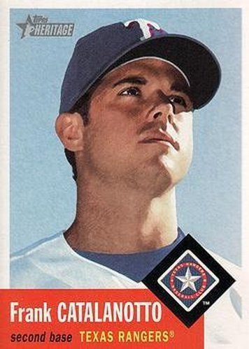 #188 Frank Catalanotto - Texas Rangers - 2002 Topps Heritage Baseball