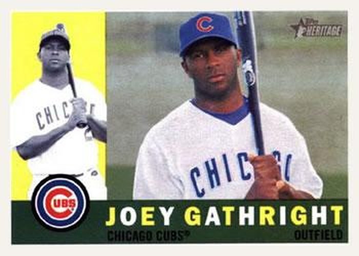 #188 Joey Gathright - Chicago Cubs - 2009 Topps Heritage Baseball