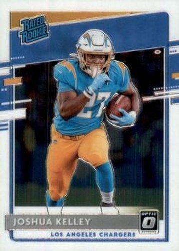 #188 Joshua Kelley - Los Angeles Chargers - 2020 Donruss Optic Football