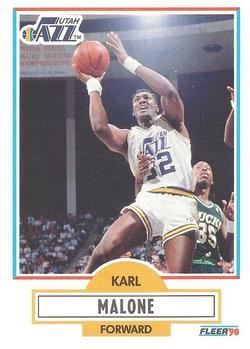#188 Karl Malone - Utah Jazz - 1990-91 Fleer Basketball