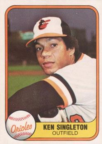#188 Ken Singleton - Baltimore Orioles - 1981 Fleer Baseball