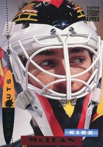 #188 Kirk McLean - Vancouver Canucks - 1994-95 Stadium Club Hockey