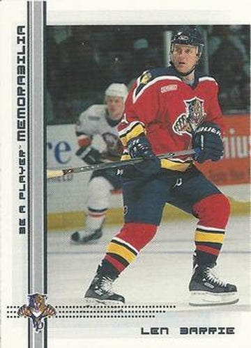 #188 Len Barrie - Florida Panthers - 2000-01 Be a Player Memorabilia Hockey