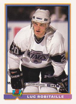 #188 Luc Robitaille - Los Angeles Kings - 1991-92 Bowman Hockey
