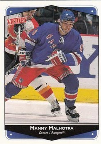 #188 Manny Malhotra - New York Rangers - 1999-00 Upper Deck Victory Hockey