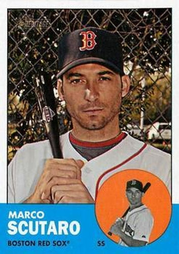 #188 Marco Scutaro - Boston Red Sox - 2012 Topps Heritage Baseball