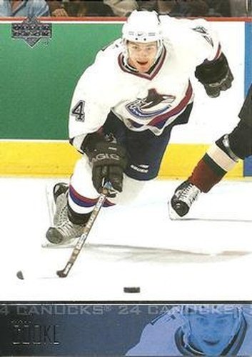 #188 Matt Cooke - Vancouver Canucks - 2003-04 Upper Deck Hockey