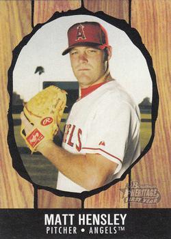 #188 Matt Hensley - Anaheim Angels - 2003 Bowman Heritage Baseball