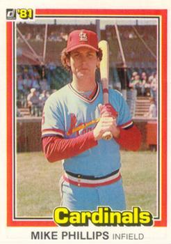 #188 Mike Phillips - St. Louis Cardinals - 1981 Donruss Baseball