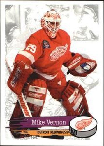 #188 Mike Vernon - Detroit Red Wings - 1995-96 Panini Hockey Stickers