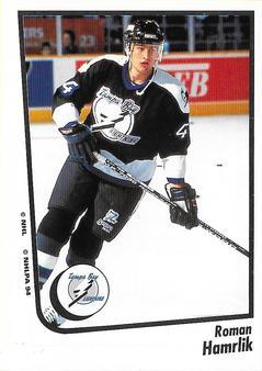#188 Roman Hamrlik - Tampa Bay Lightning - 1994-95 Panini Hockey Stickers