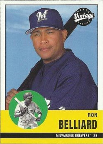 #188 Ronnie Belliard - Milwaukee Brewers - 2001 Upper Deck Vintage Baseball