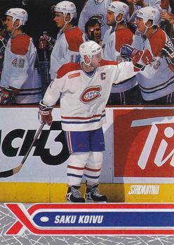 #188 Saku Koivu - Montreal Canadiens - 2000-01 Stadium Club Hockey
