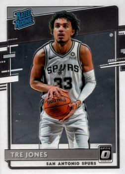 #188 Tre Jones - San Antonio Spurs - 2020-21 Donruss Optic Basketball