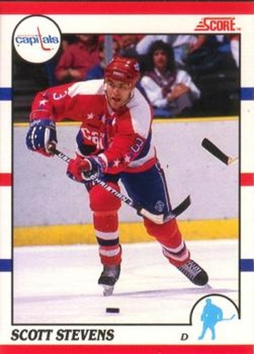 #188 Scott Stevens - Washington Capitals - 1990-91 Score Canadian Hockey