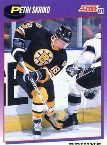 #188 Petri Skriko - Boston Bruins - 1991-92 Score American Hockey