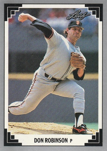 #188 Don Robinson - San Francisco Giants - 1991 Leaf Baseball