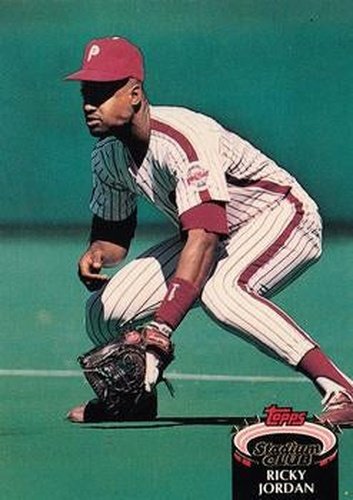 #188 Ricky Jordan - Philadelphia Phillies - 1992 Stadium Club Baseball