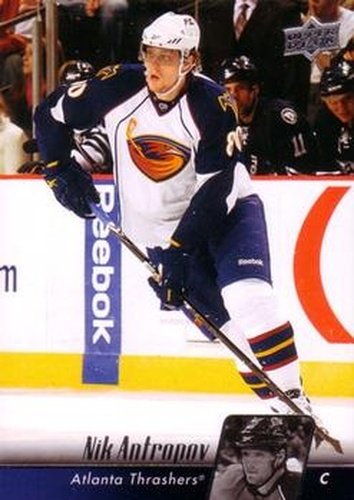 #188 Nik Antropov - Atlanta Thrashers - 2010-11 Upper Deck Hockey