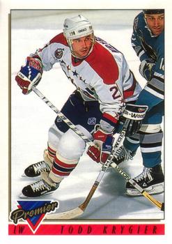#188 Todd Krygier - Washington Capitals - 1993-94 O-Pee-Chee Premier Hockey