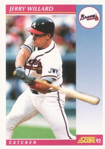 #188 Jerry Willard - Atlanta Braves - 1992 Score Baseball