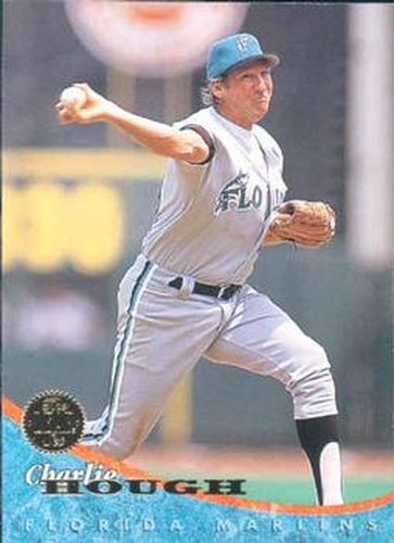 #188 Charlie Hough - Florida Marlins - 1994 Leaf Baseball