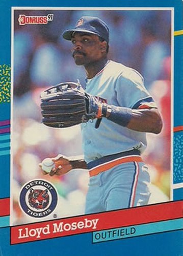 #188 Lloyd Moseby - Detroit Tigers - 1991 Donruss Baseball