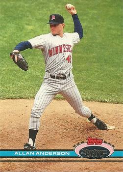 #188 Allan Anderson - Minnesota Twins - 1991 Stadium Club Baseball