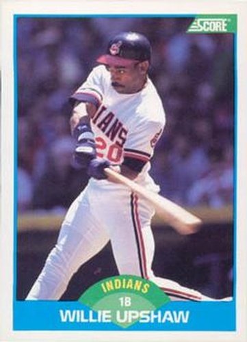 #188 Willie Upshaw - Cleveland Indians - 1989 Score Baseball