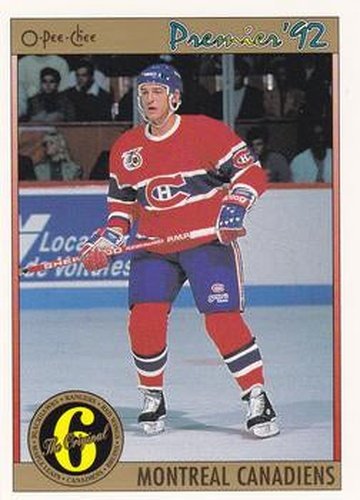 #188 Alain Cote - Montreal Canadiens - 1991-92 O-Pee-Chee Premier Hockey